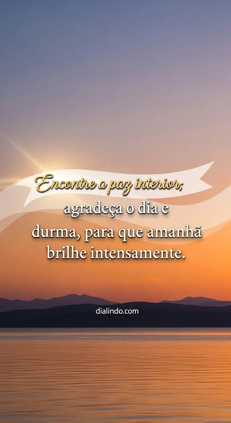 Gratidão Noturna, Brilho Amanhã