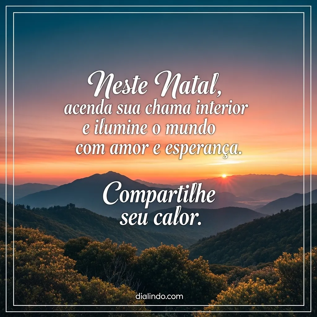 Chama Interior: Natal de Luz