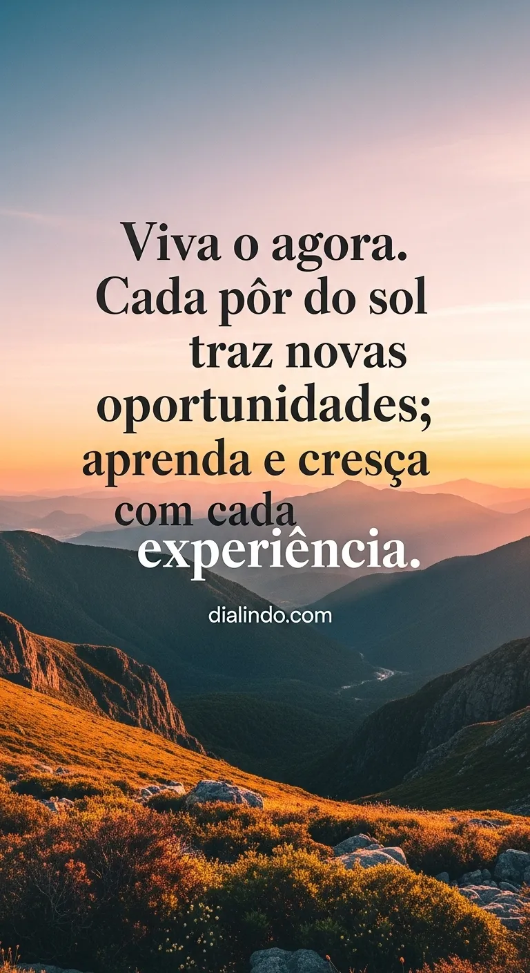 Pôr do Sol, Novo Começo