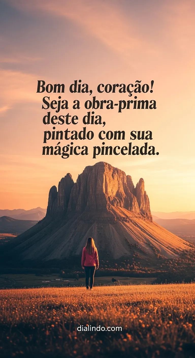 Sua Obra-Prima Diária - Imagem inspiradora