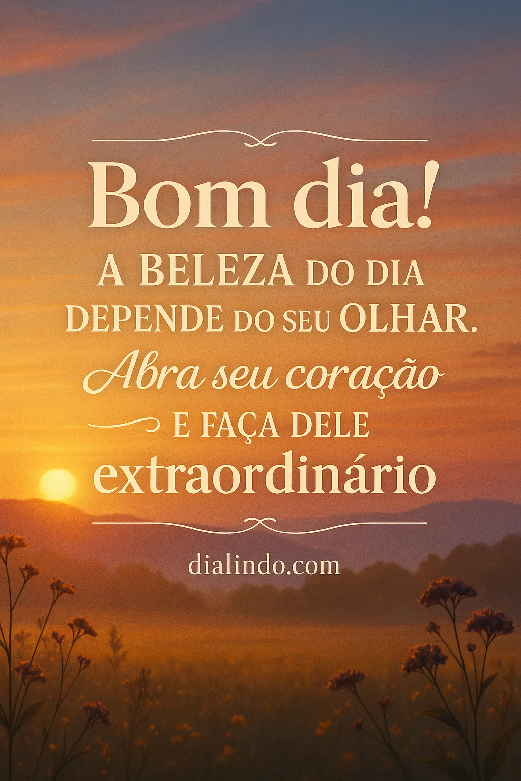 Olhar Extraordinário Diário - Imagem inspiradora