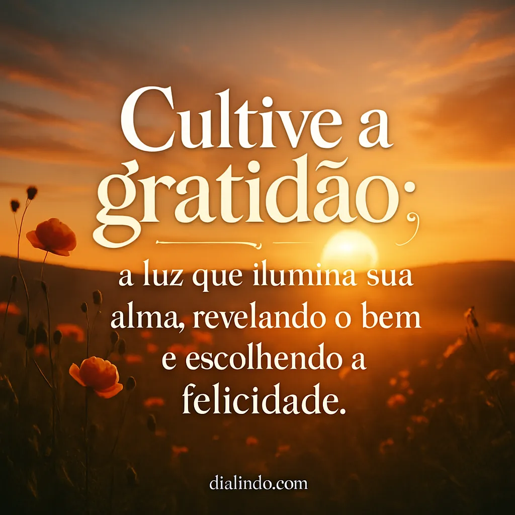 Gratidão: Luz da Alma Feliz