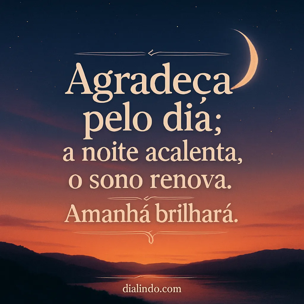 Gratidão: Renovação Noturna