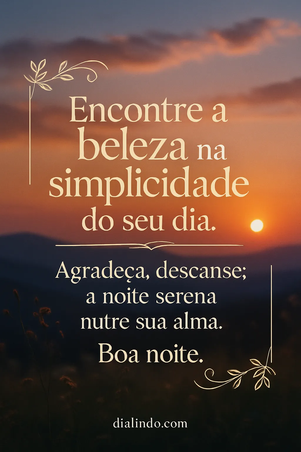 Simplicidade Serena da Noite