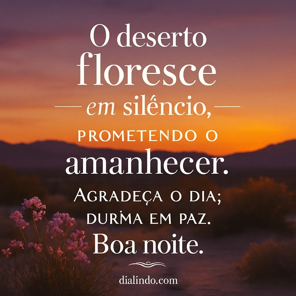 Silêncio Desértico: Novo Amanhecer