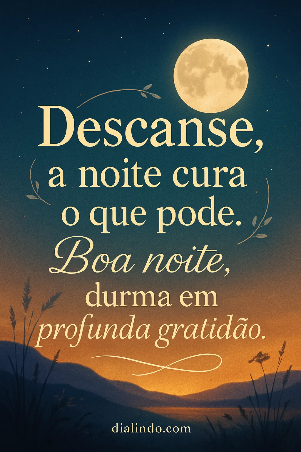 Gratidão Noturna Cura