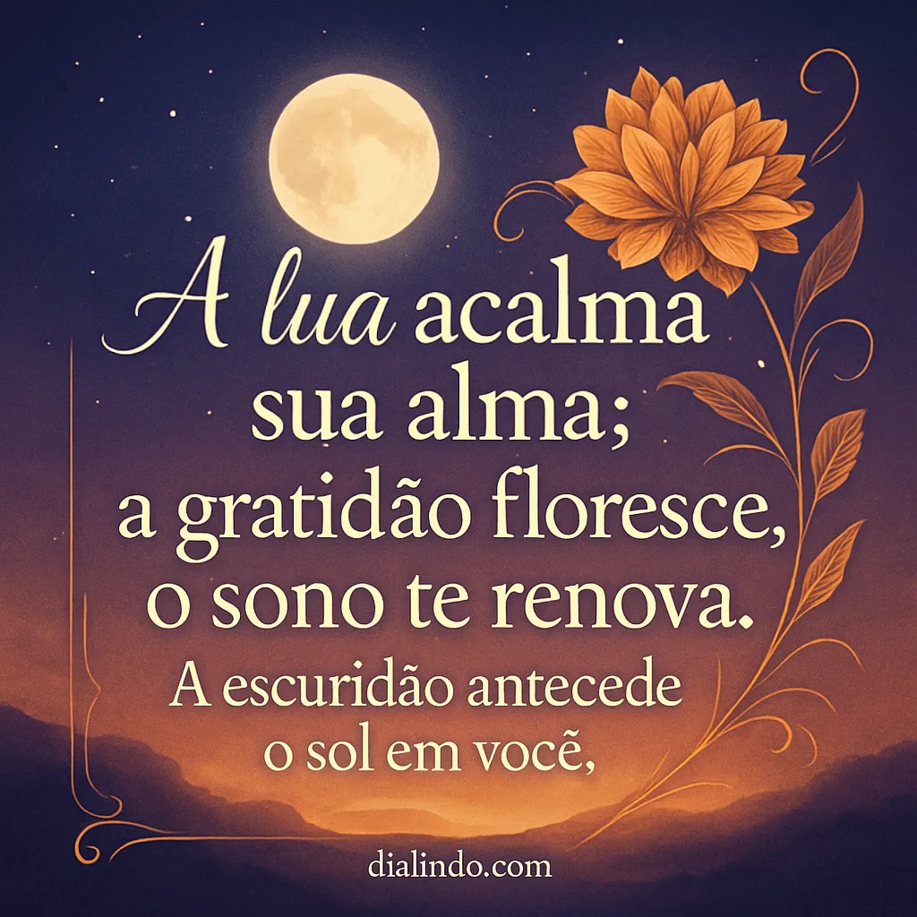 Lua, Gratidão, Sol Interior