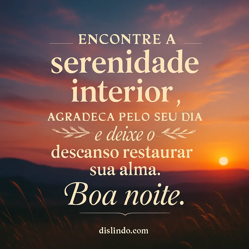 Serenidade Noturna Restauradora