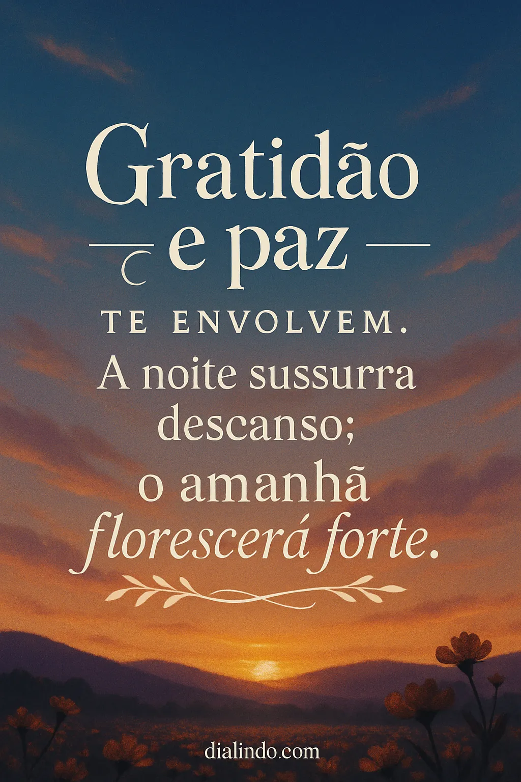 Paz Noturna, Amanhecer Forte