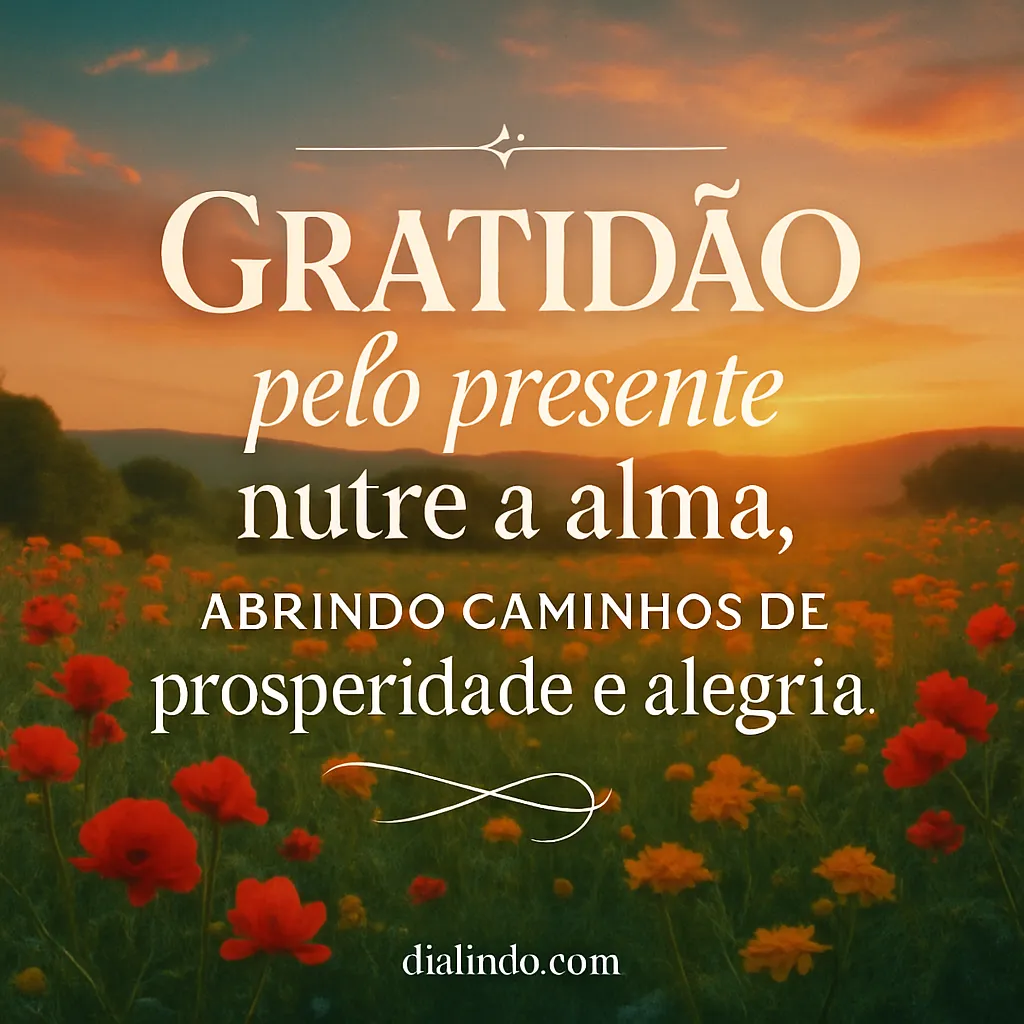 Gratidão: Caminhos Florescendo