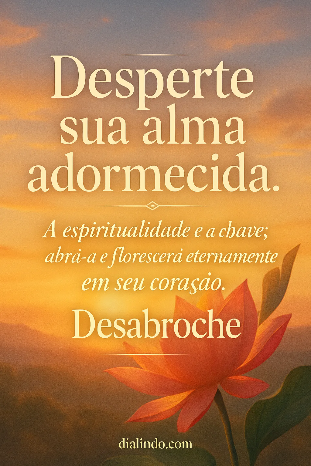 Desabrochar da Alma Adormecida