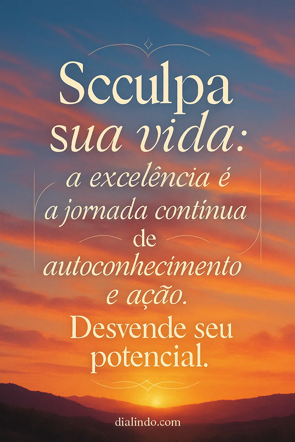 Sculpindo a Excelência Interior