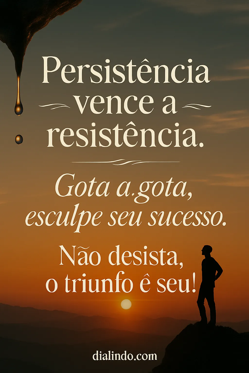 Sucesso Esculturado em Gotas