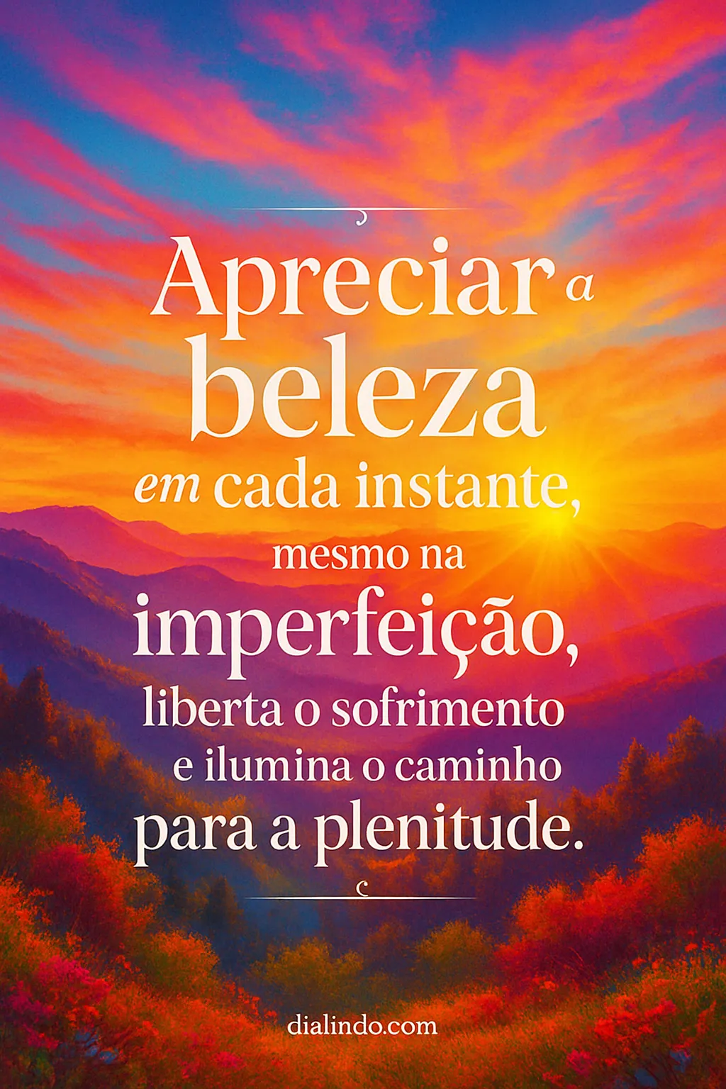 Imperfeição: Luz na Plenitude