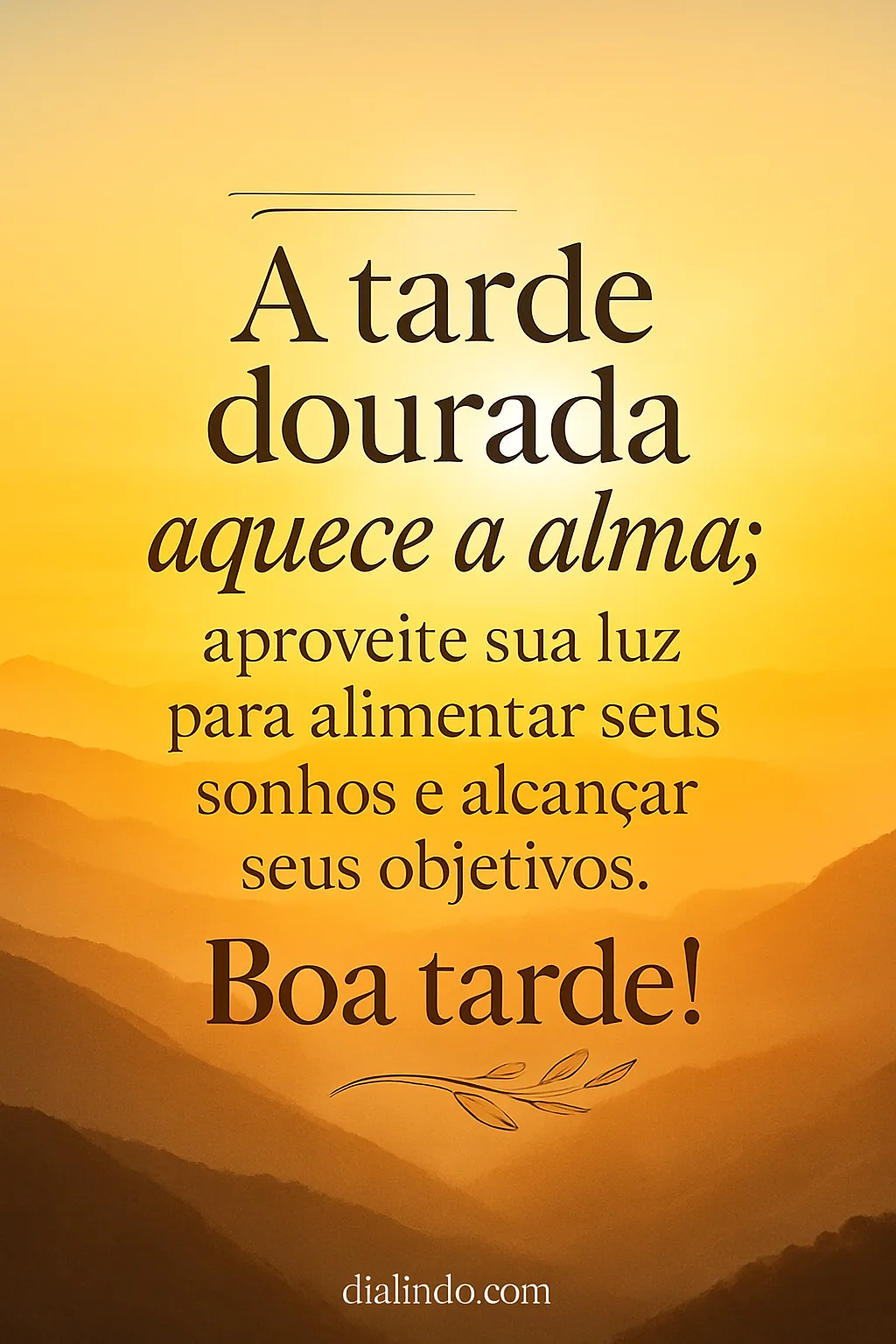 Luz Dourada, Sonhos Reais - Imagem inspiradora