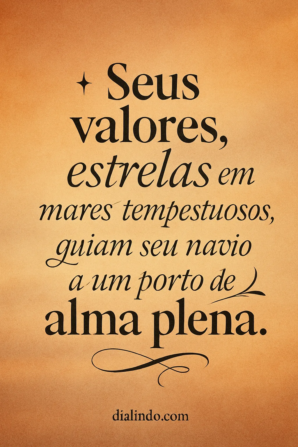 Valores: Estrelas na Tempestade