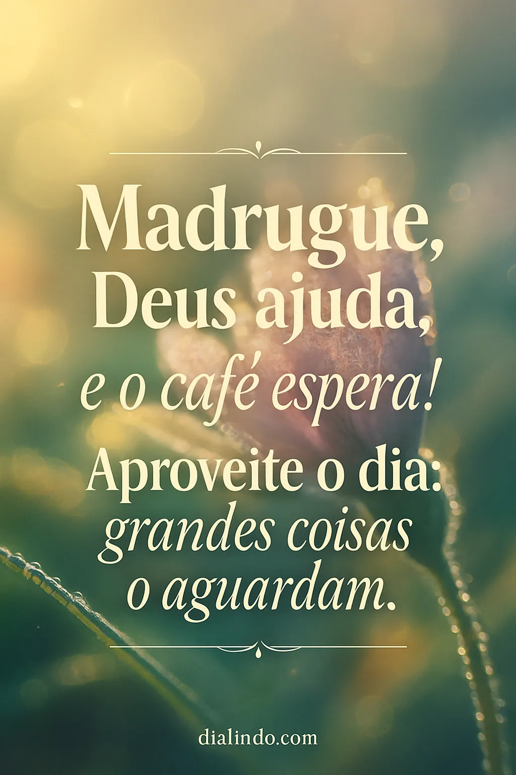 Madrugada, Café, Milagres