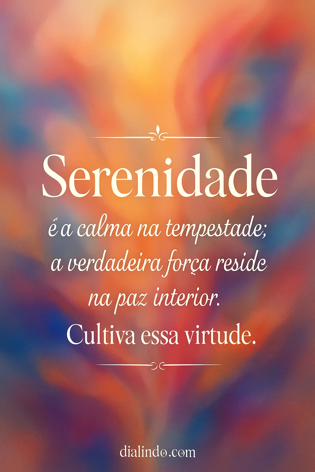 Tempestade Interior, Paz Serena