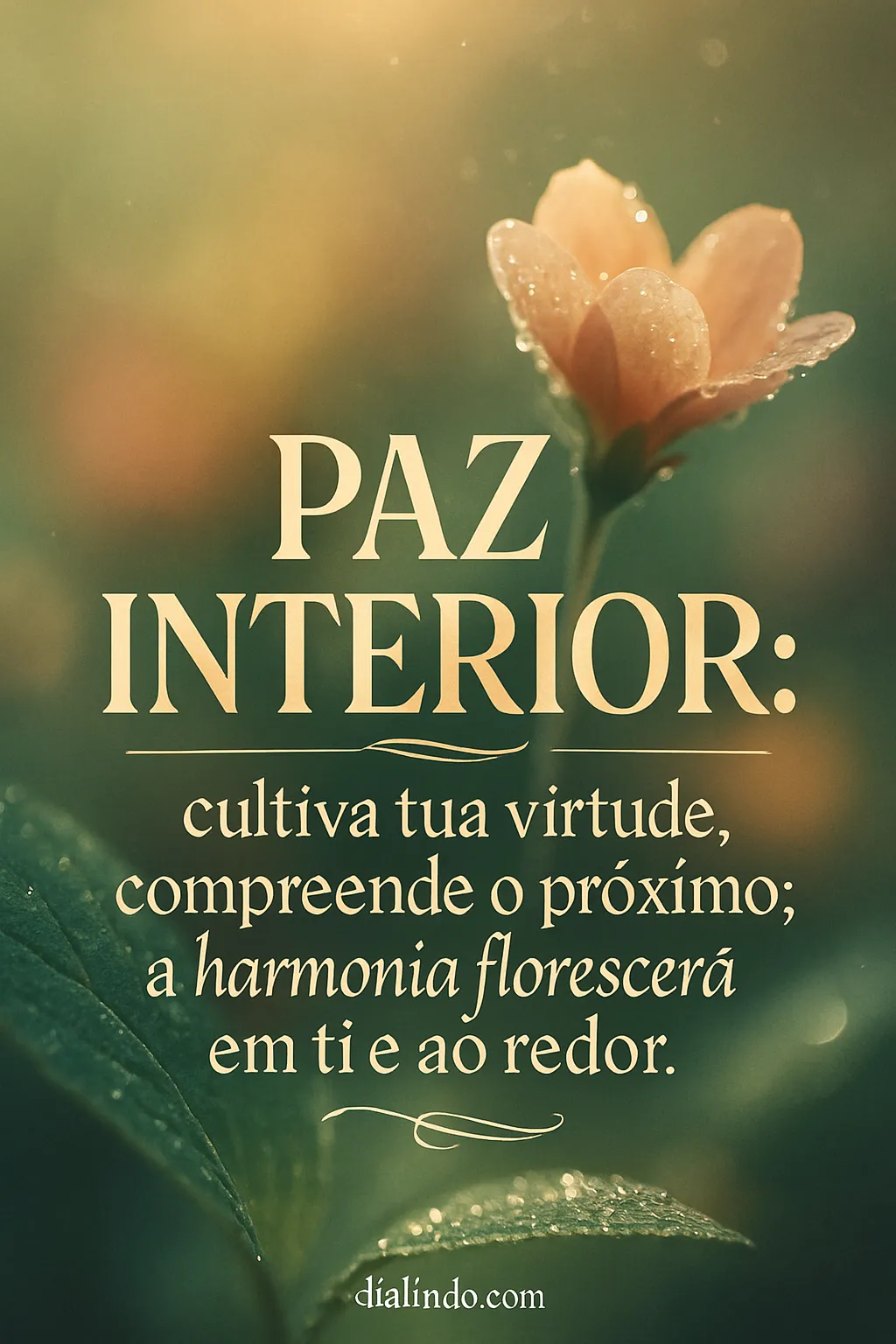 Virtude, Harmonia Interior