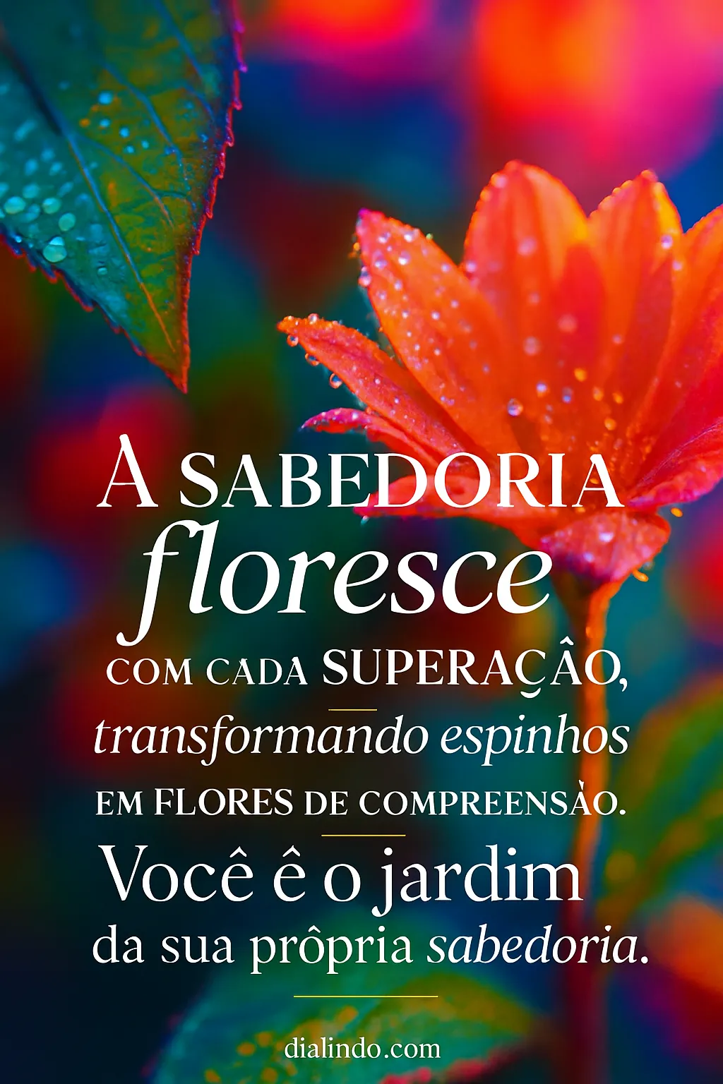 Sabedoria: Florescer nos Espinhos