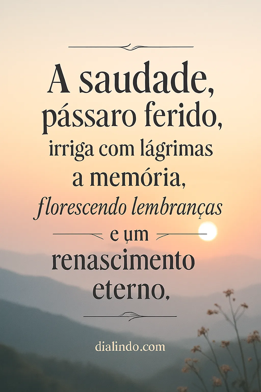 Memórias: Renascimento da Saudade