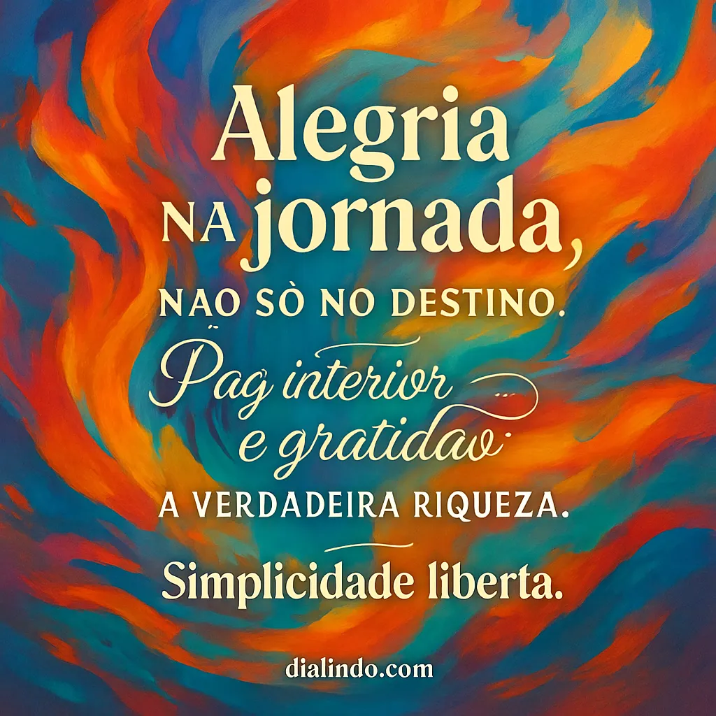 Simplicidade: Riqueza na Jornada