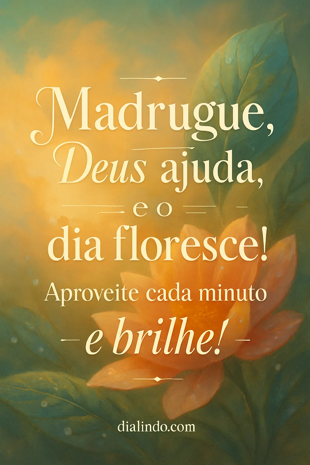 Madrugada: Florescer e Brilhar