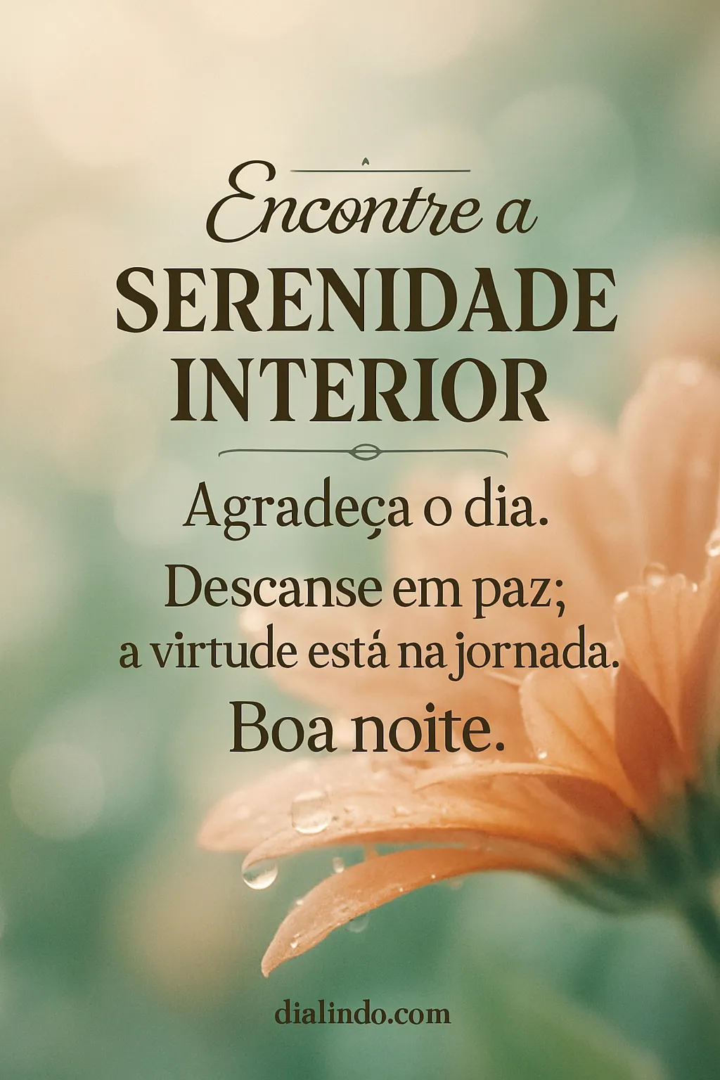 Serenidade Noturna, Jornada Virtuosa