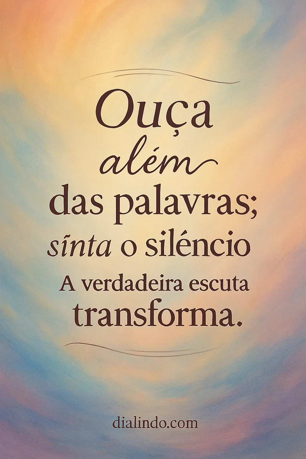 Silêncio Transformador Escuta