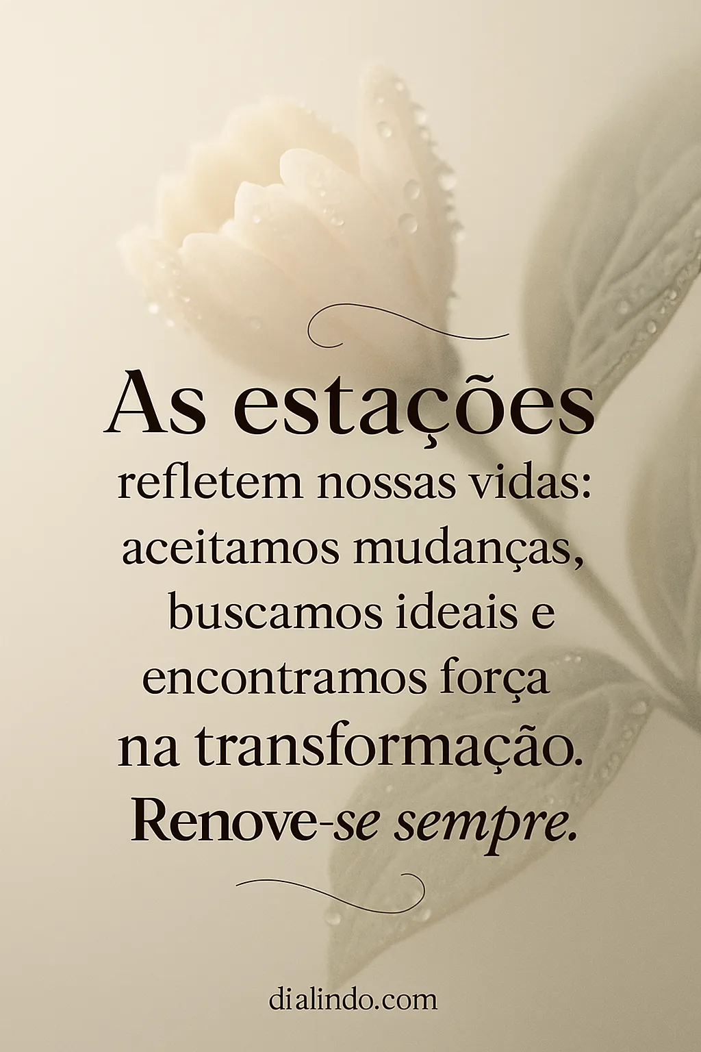 Renovação nas Cores da Vida