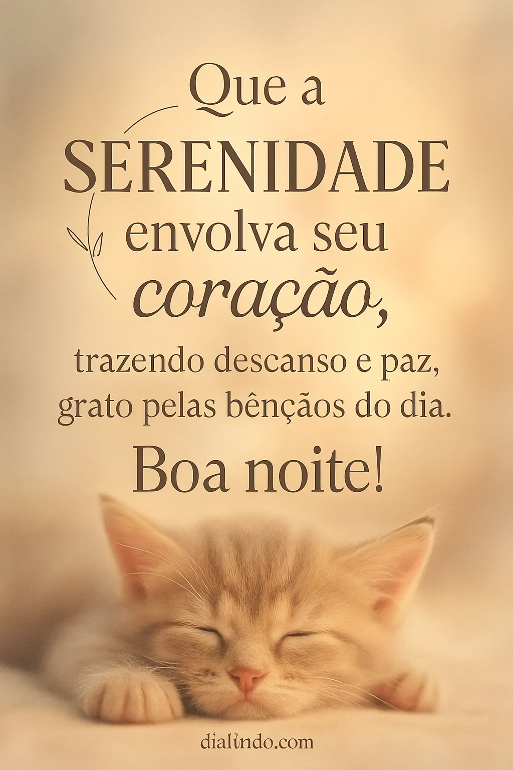 Serenidade e Gratidão Noturna