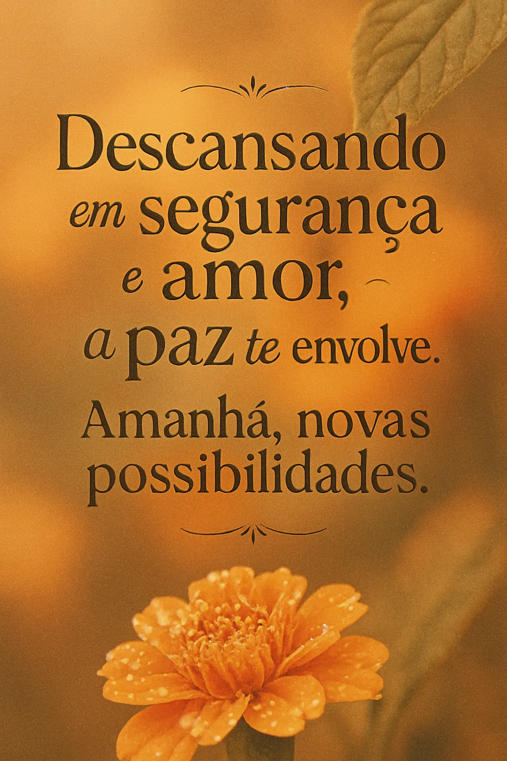 Paz, Amor, Novas Manhãs