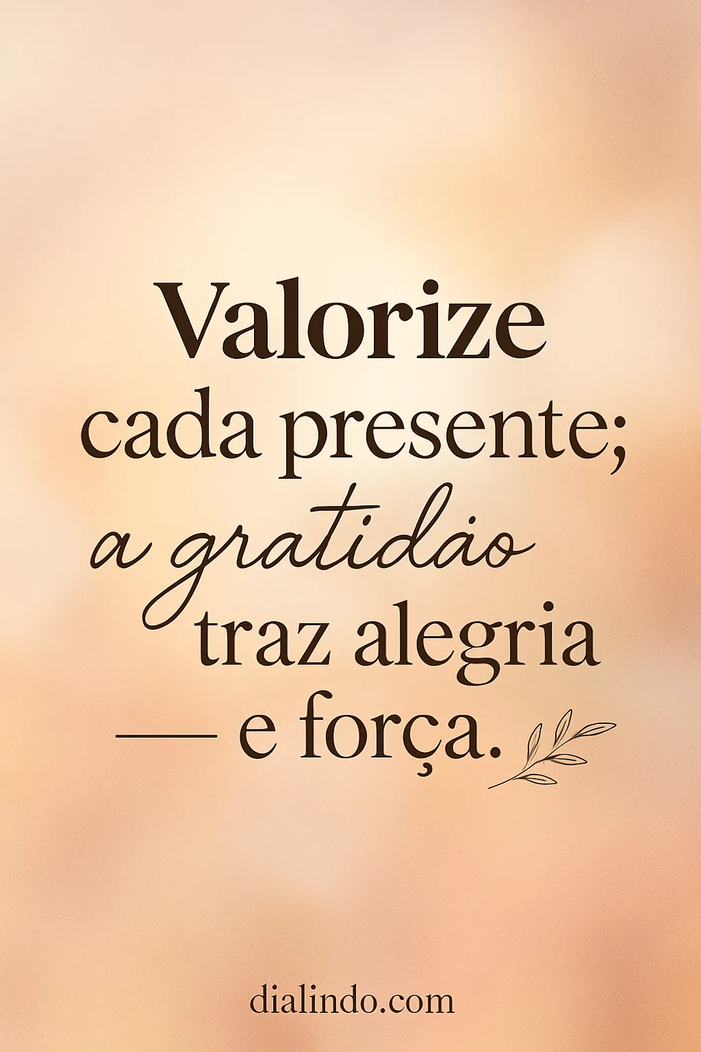 Gratidão: Presente de Alegria