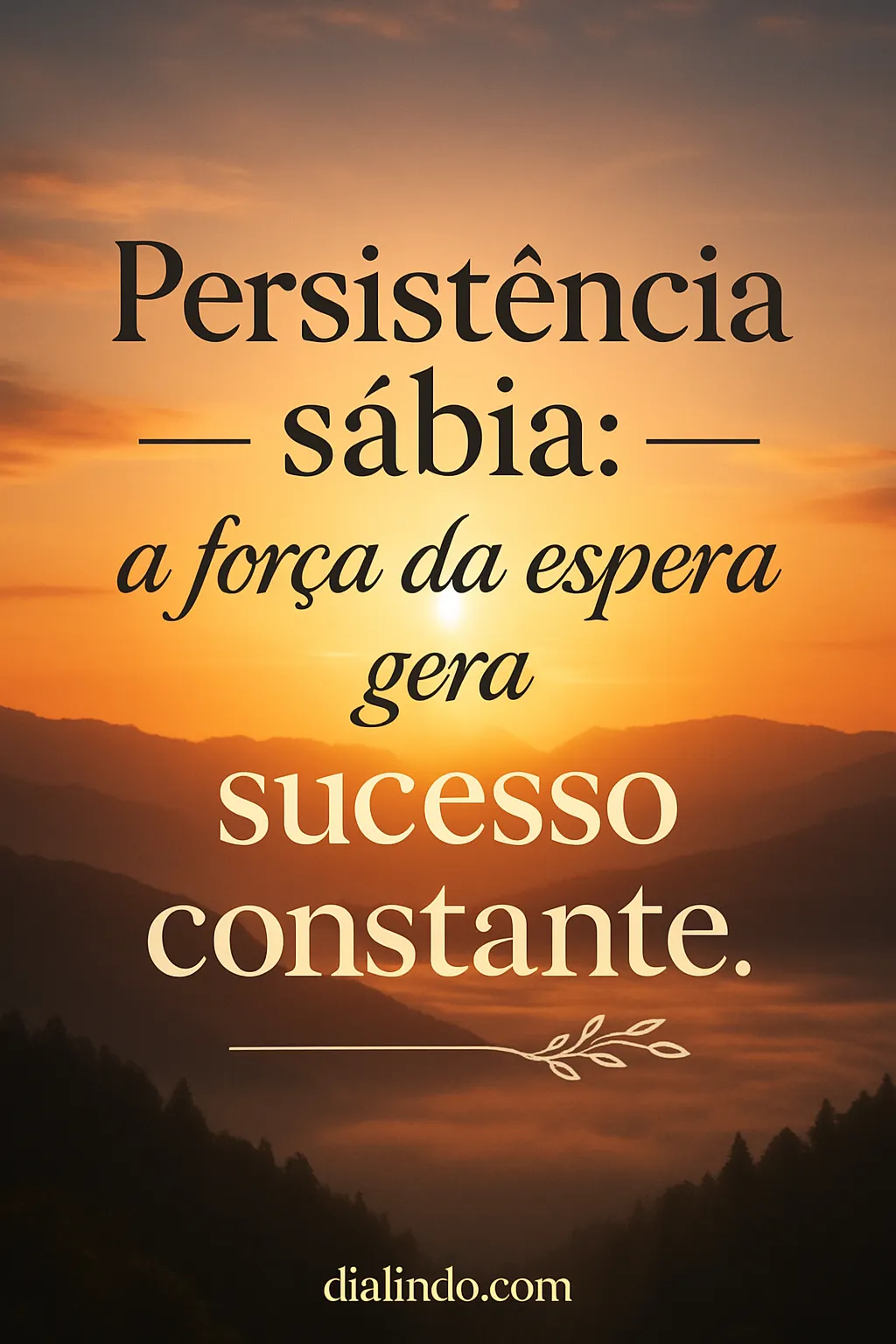 Sucesso Cultivado na Espera