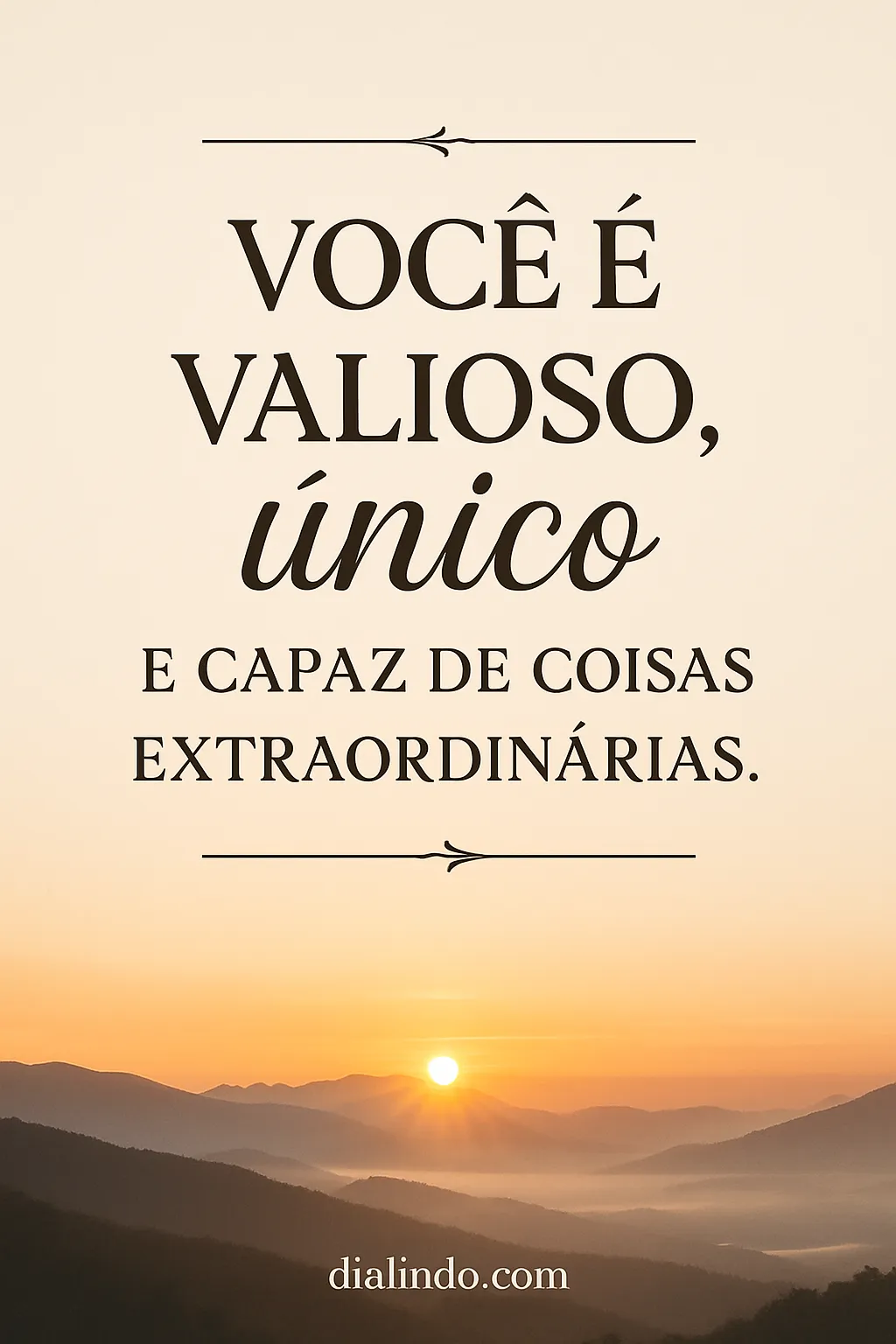 Extraordinário em Você