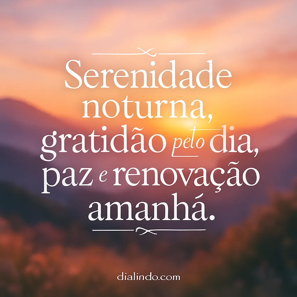 Renovação Noturna Serenidade