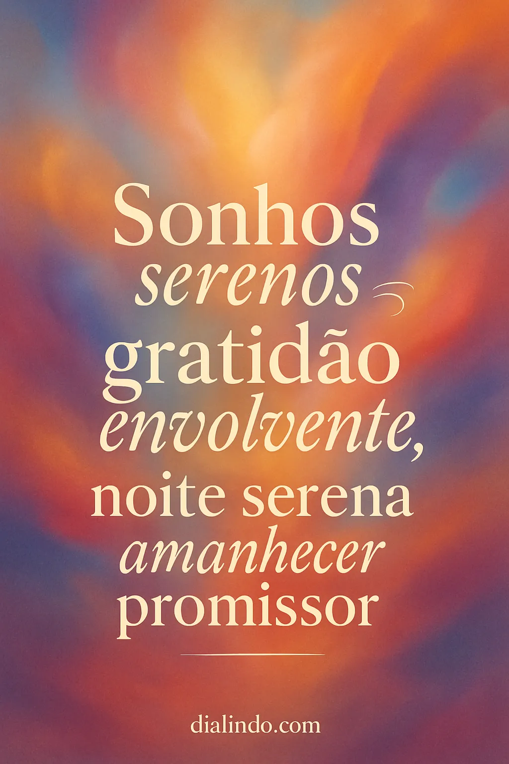 Gratidão e Amanhecer Sereno