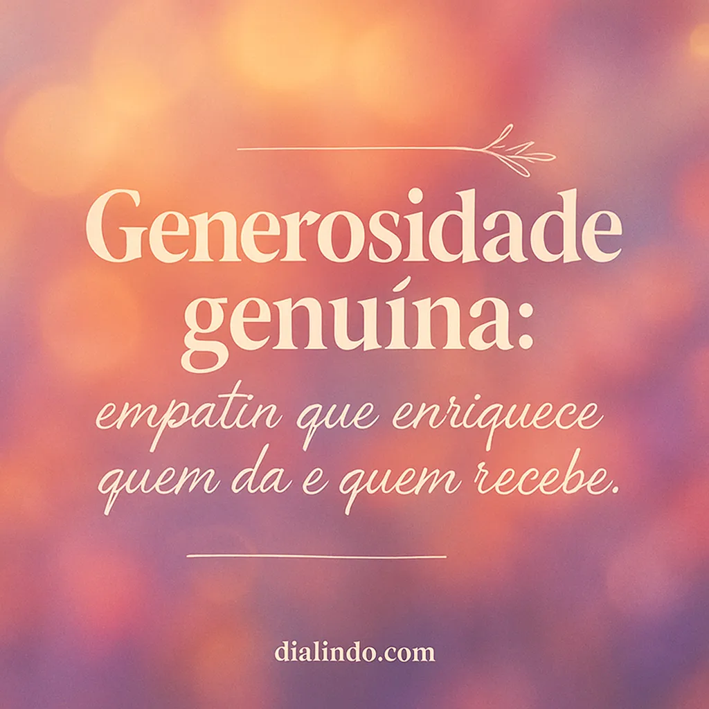 Empatia: Doação Duplamente Rica