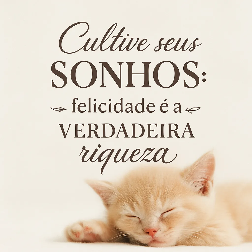 Riqueza Sonhada, Felicidade Colhida