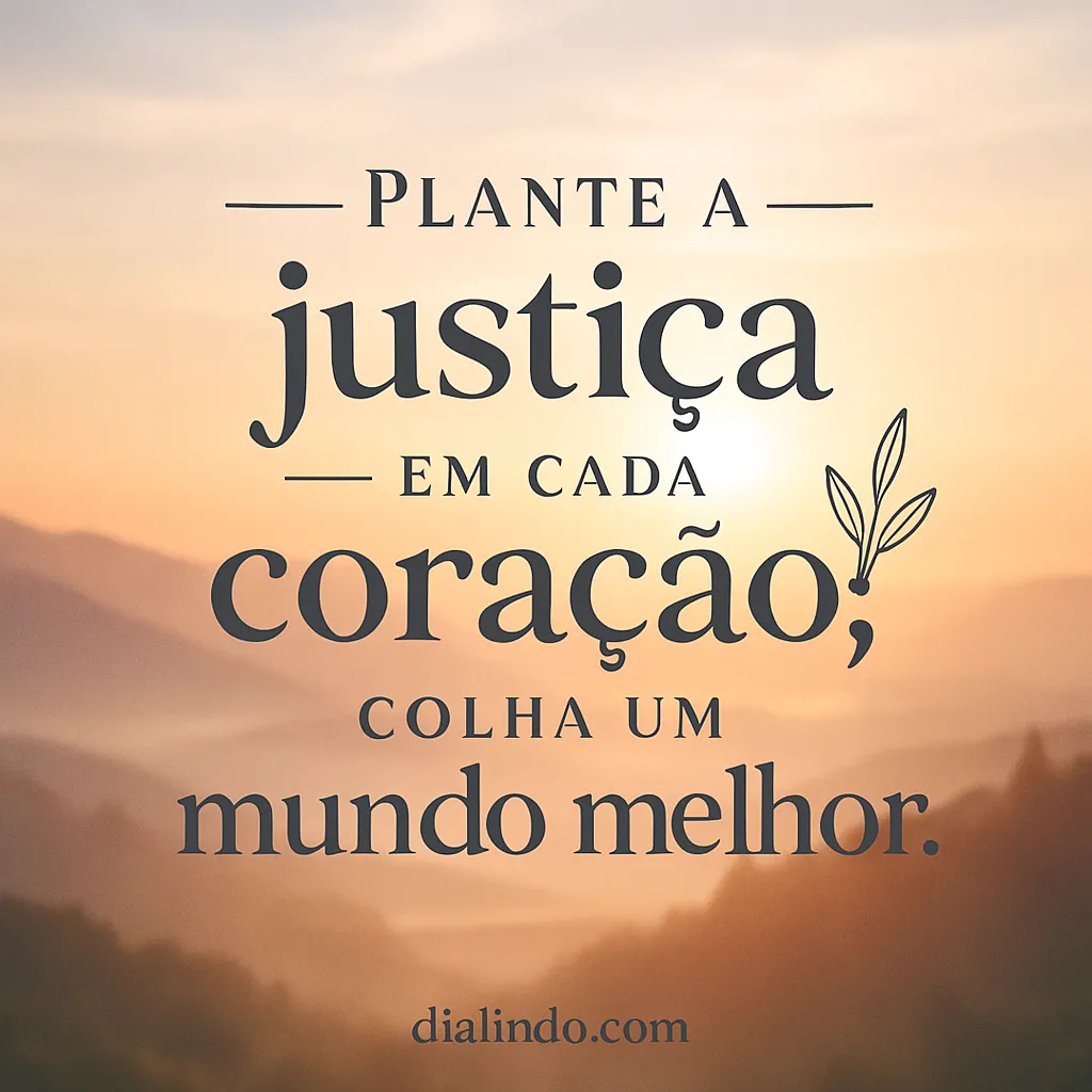 Semeando Justiça, Colhendo Paz