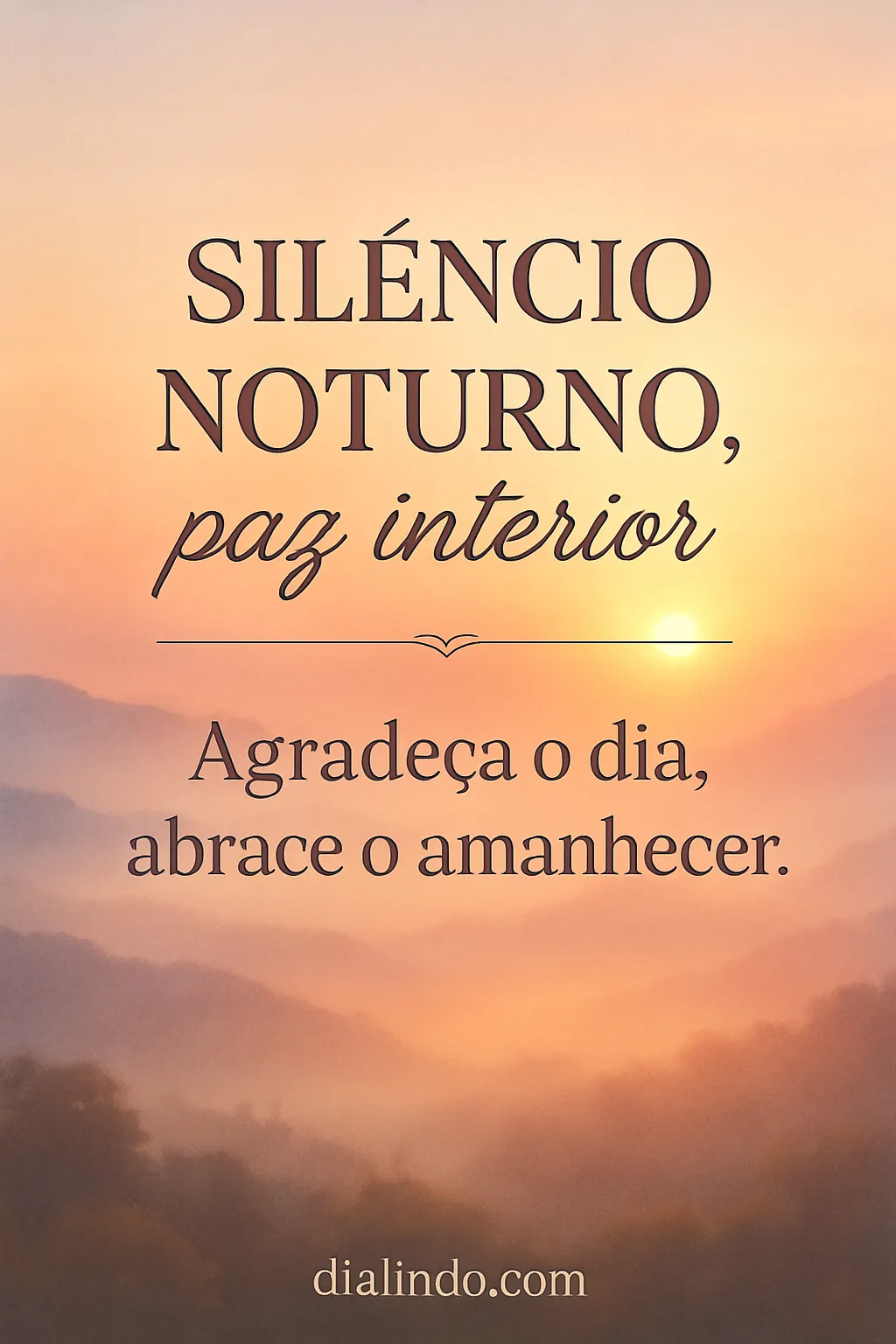 Gratidão Silenciosa do Amanhecer