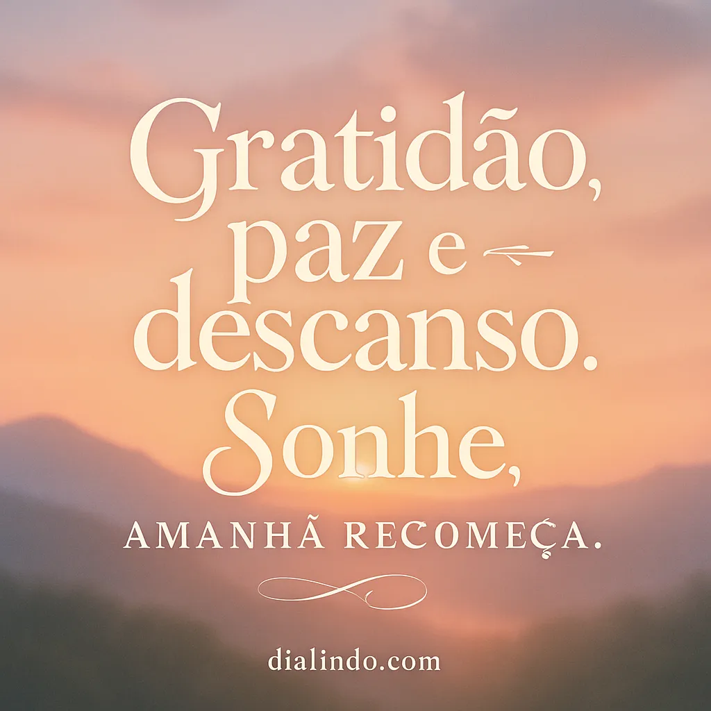 Recarregue. Sonhe. Recomece.