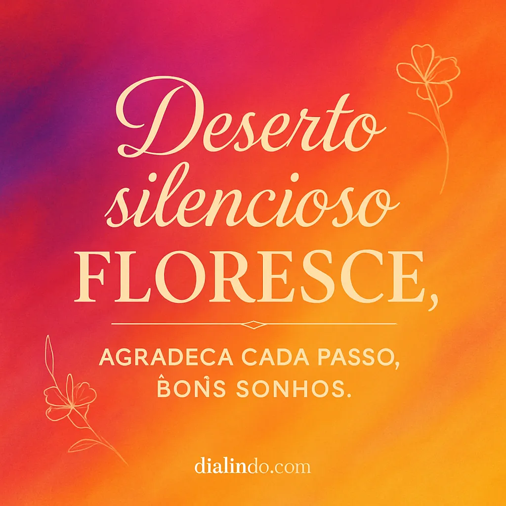 Florescimento Silencioso Agradecido