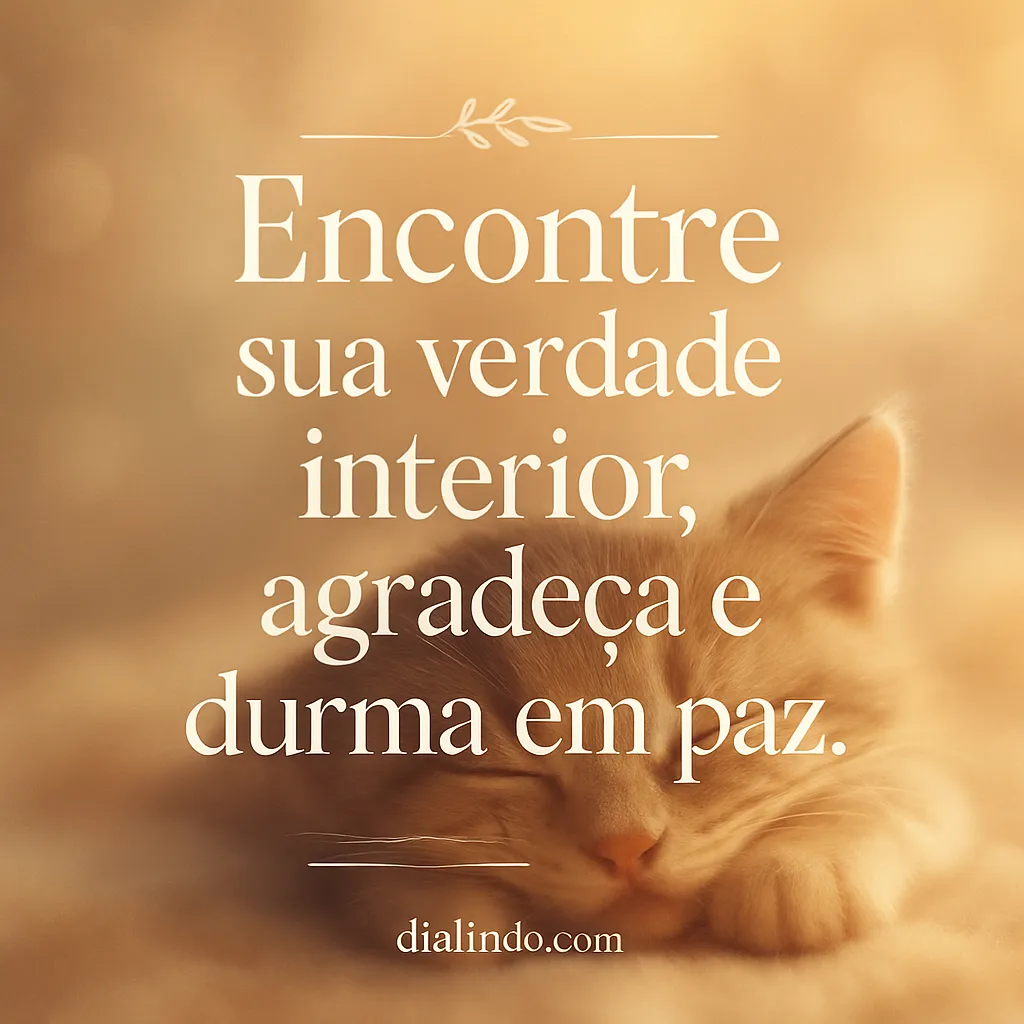 Gratidão, Verdade e Serenidade