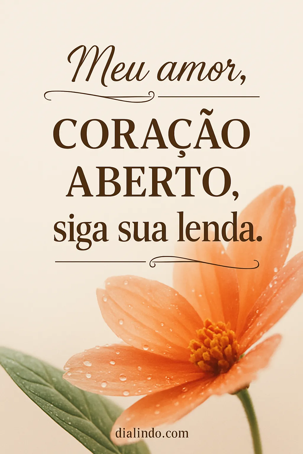 Coração Aberto, Siga Sua Lenda