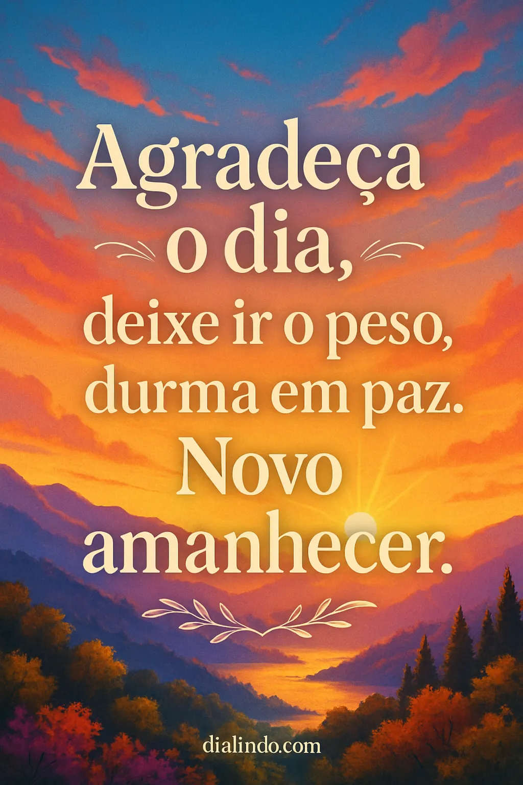 Gratidão, Sono e Novo Dia