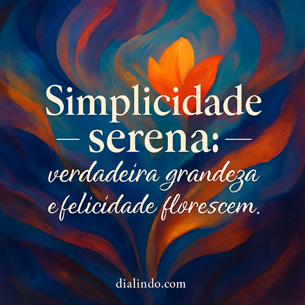 Felicidade Floresce na Simplicidade