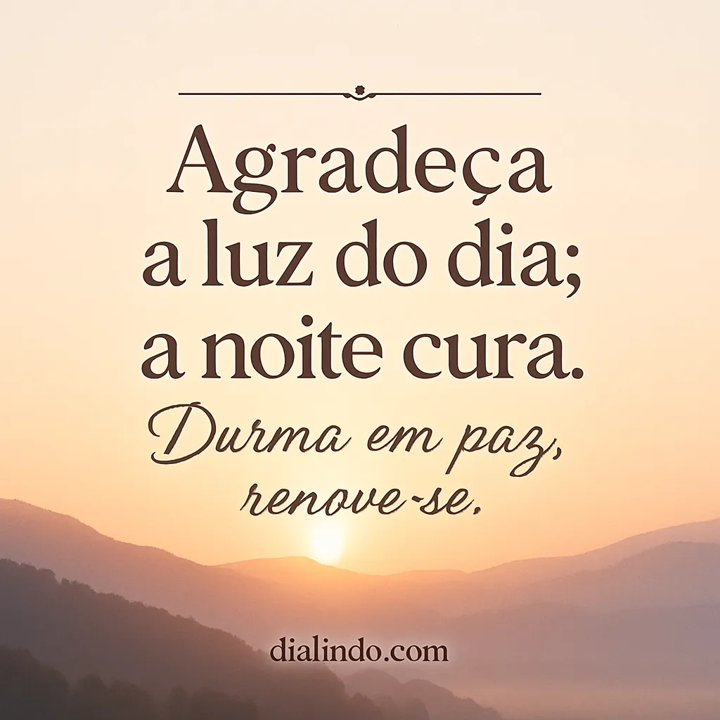 Luz Diurna, Noite Cura