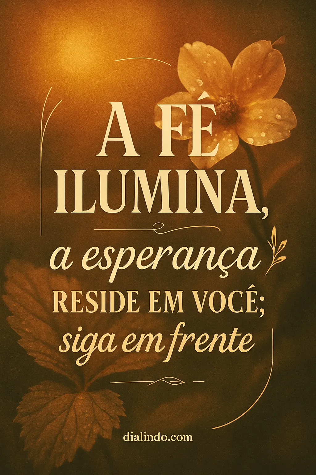 Fé, Esperança, Caminho Iluminado