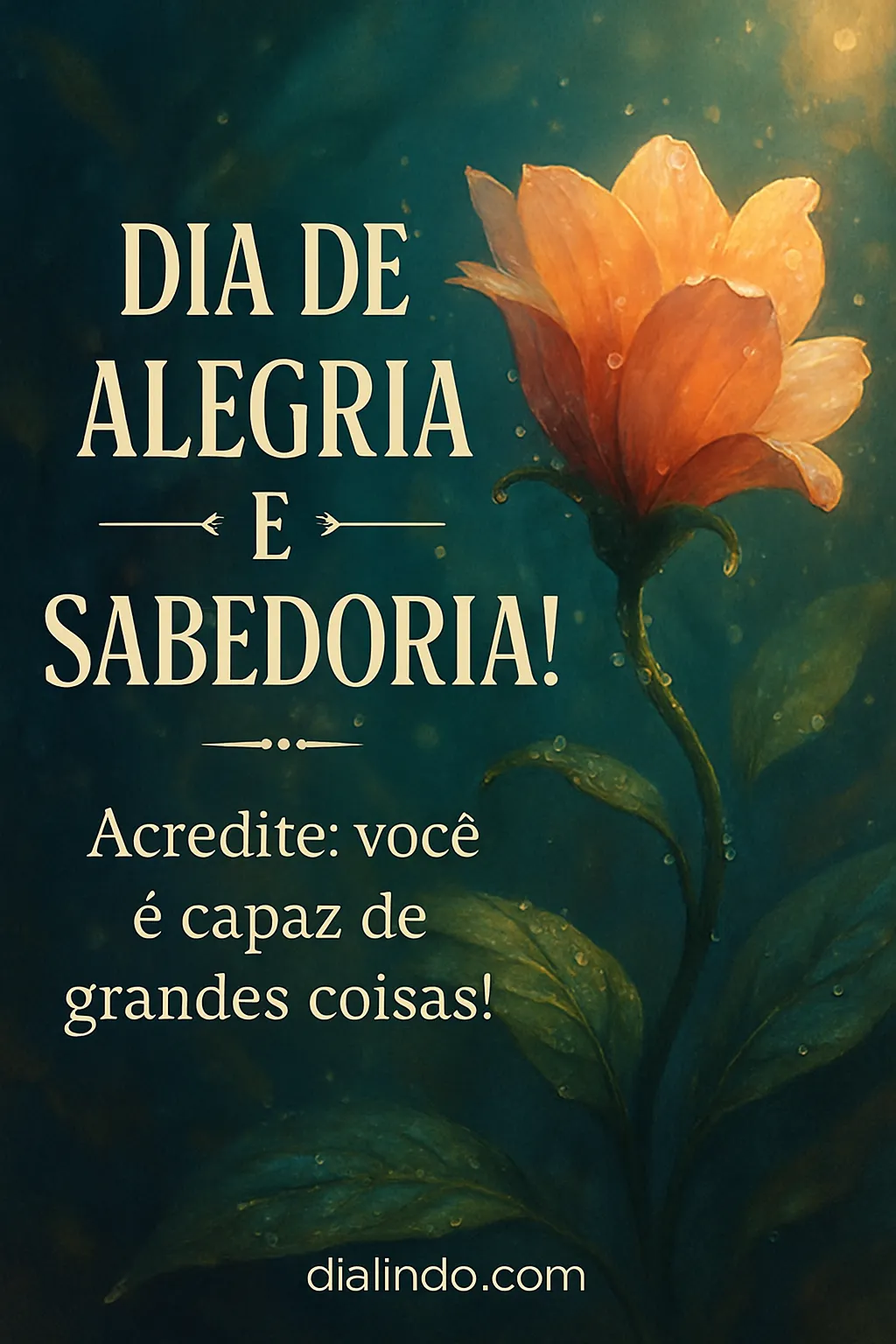 Sabedoria Alegre, Grandes Coisas